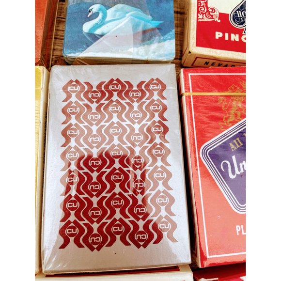 Vintage Lot of 11 Playing Card Decks Bicycle, Hoyle, Advertising NOS - Picture 8 of 11